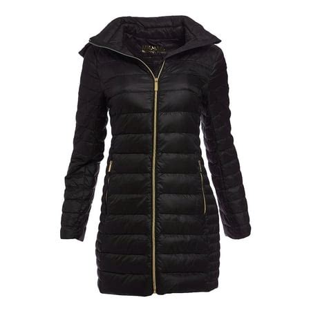 michael kors lackmantel schwarz|michael kors winter coats.